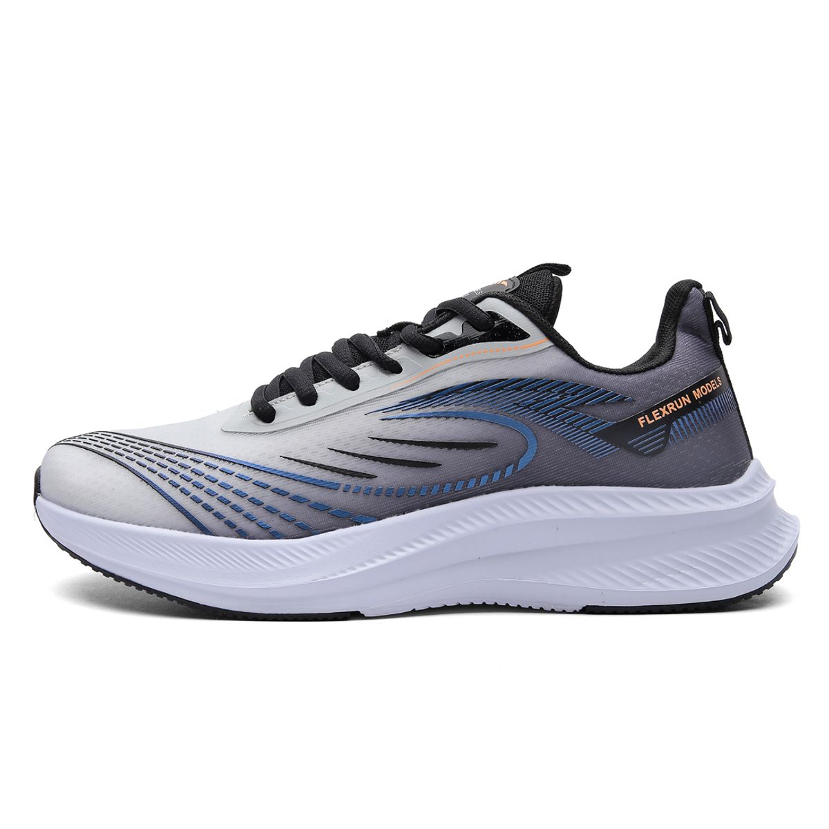 TELLENZI - Tenis Running Hombre Gris-Azul Tellenzi H-050