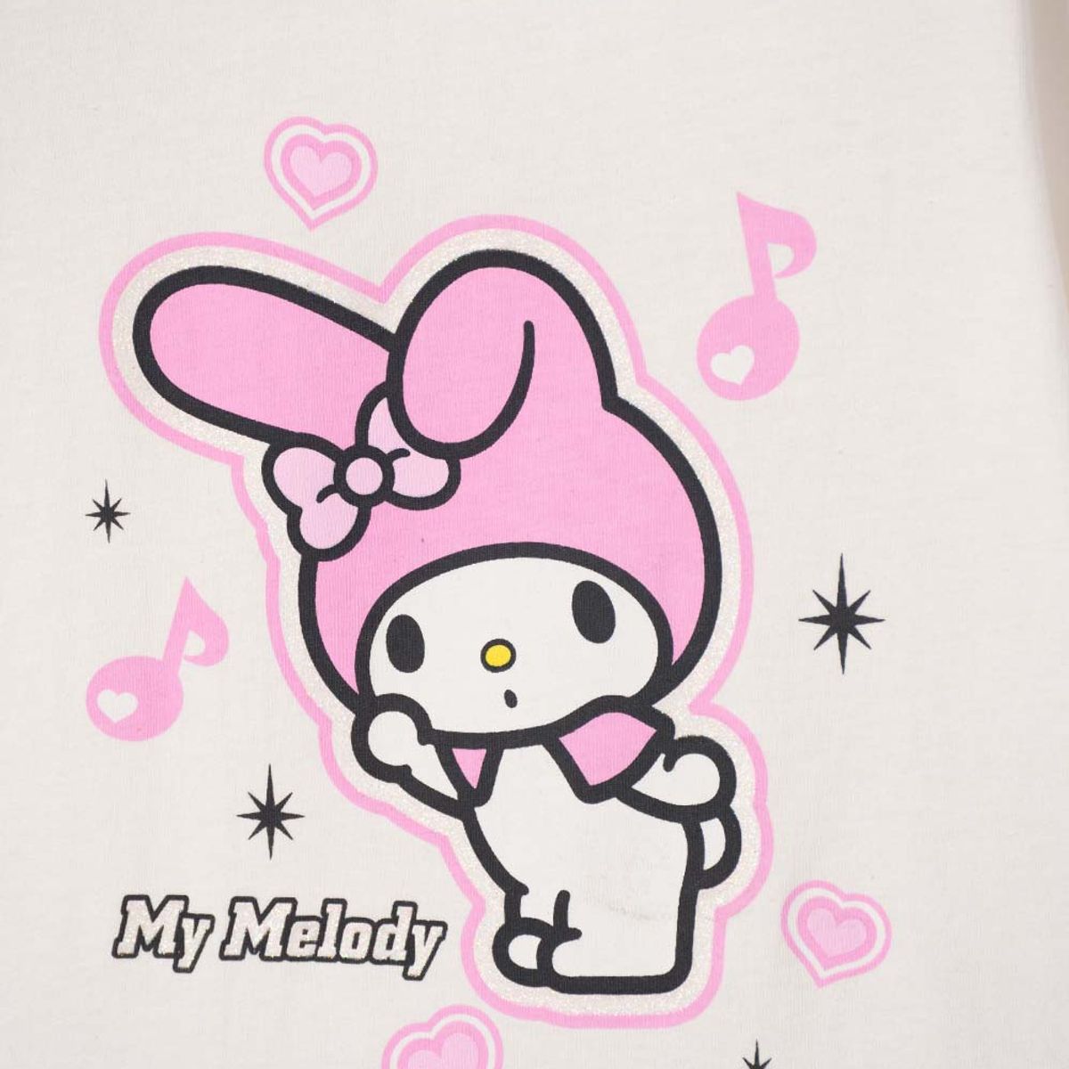 SANRIO - Camiseta My Melody manga corta marfil para niña
