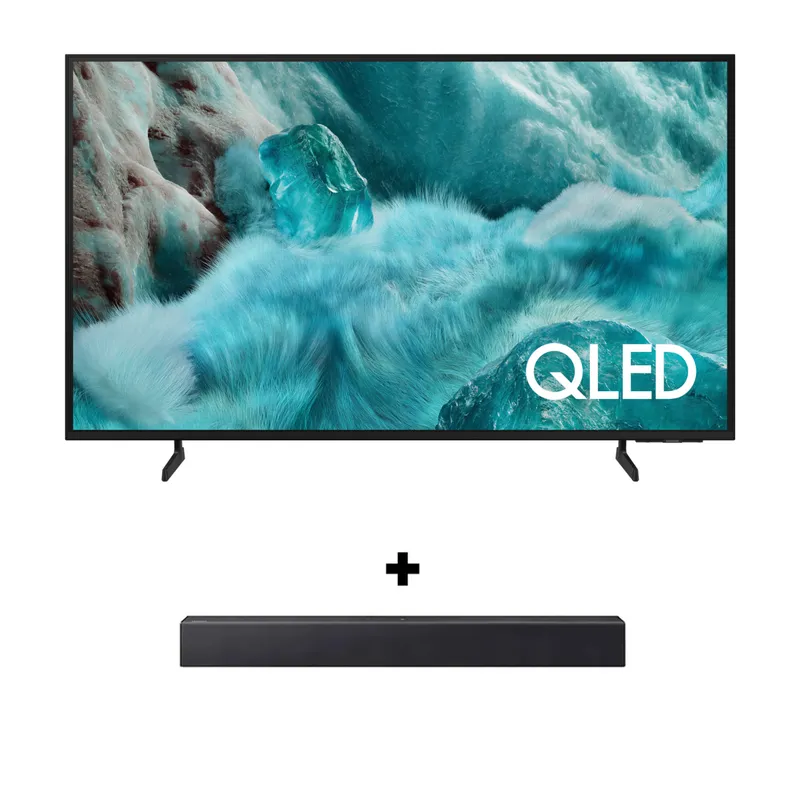 SAMSUNG - Combo Televisor + Barra Samsung - 65 pulgadas QLED 4K F-QN65Q7FAAKXZL - Barra de sonido HW-B400F