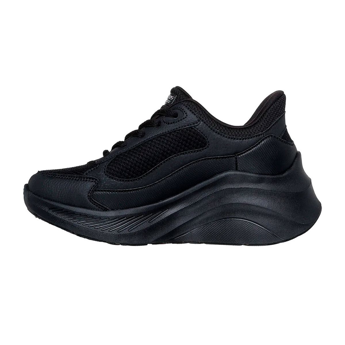 SKECHERS - Tenis Skechers Negro Mujer Chaos Vivid Light Black 117526-BBK