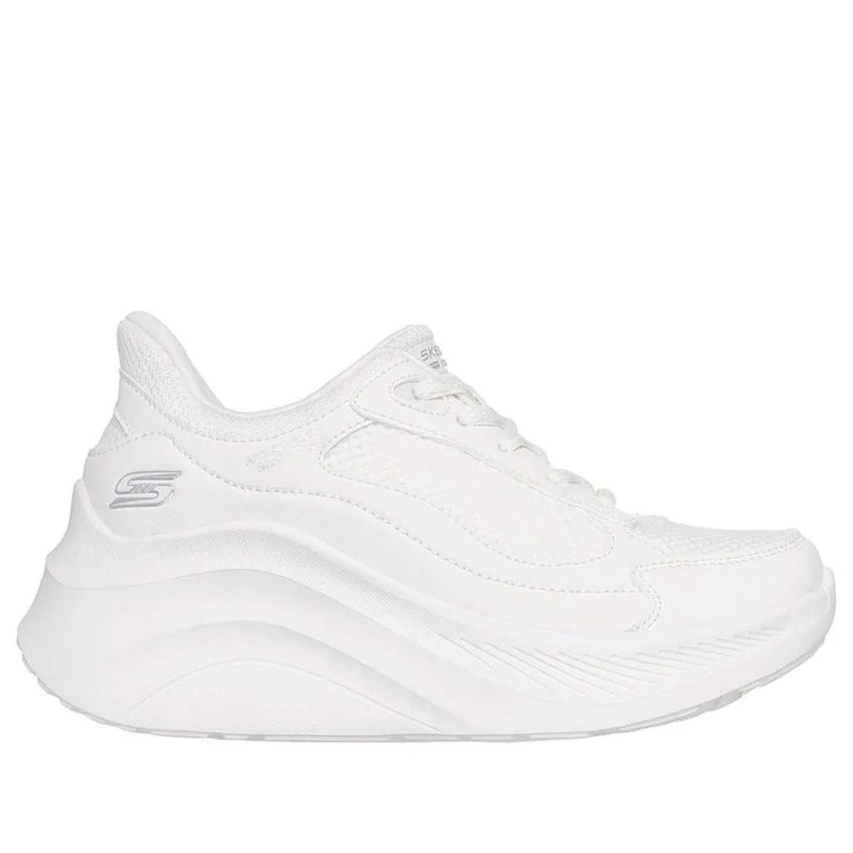 SKECHERS - Tenis Skechers Blanco Mujer Chaos Hi White 117526-WHT