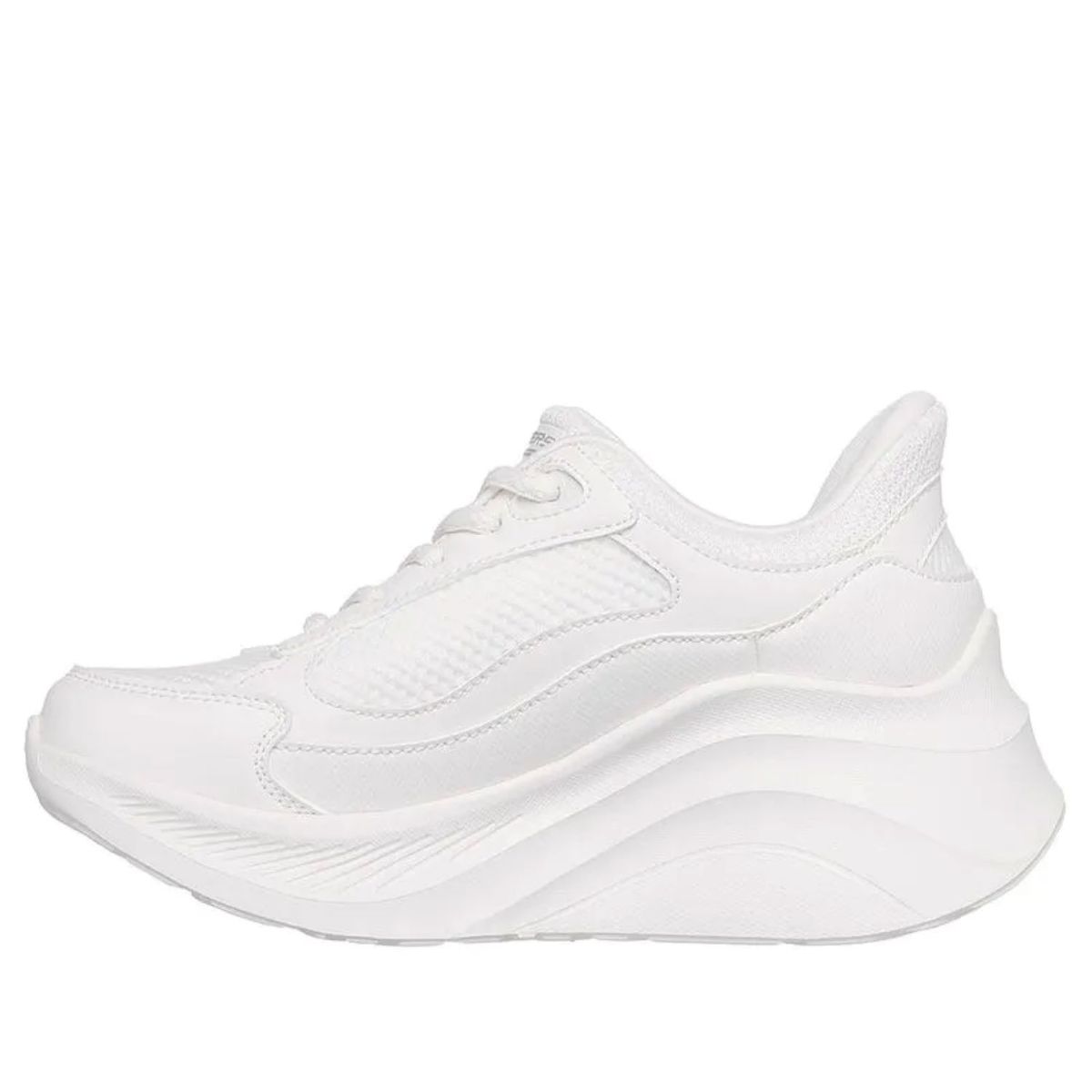 SKECHERS - Tenis Skechers Blanco Mujer Chaos Hi White 117526-WHT