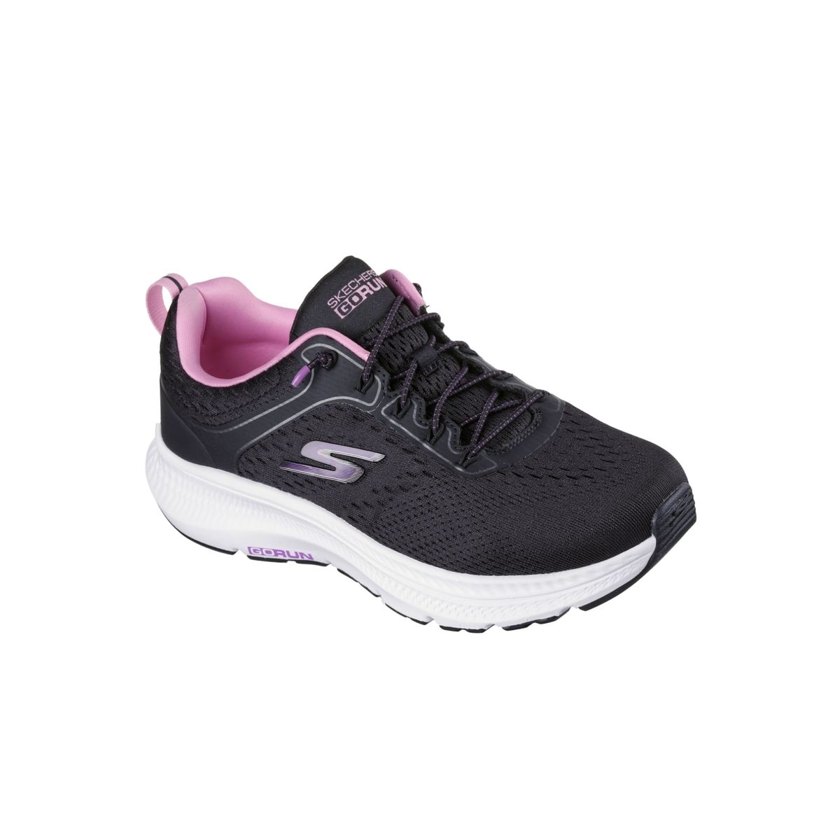 SKECHERS - Tenis Skechers Mujer GoRun Consistent Air Cooled Negro Rosa