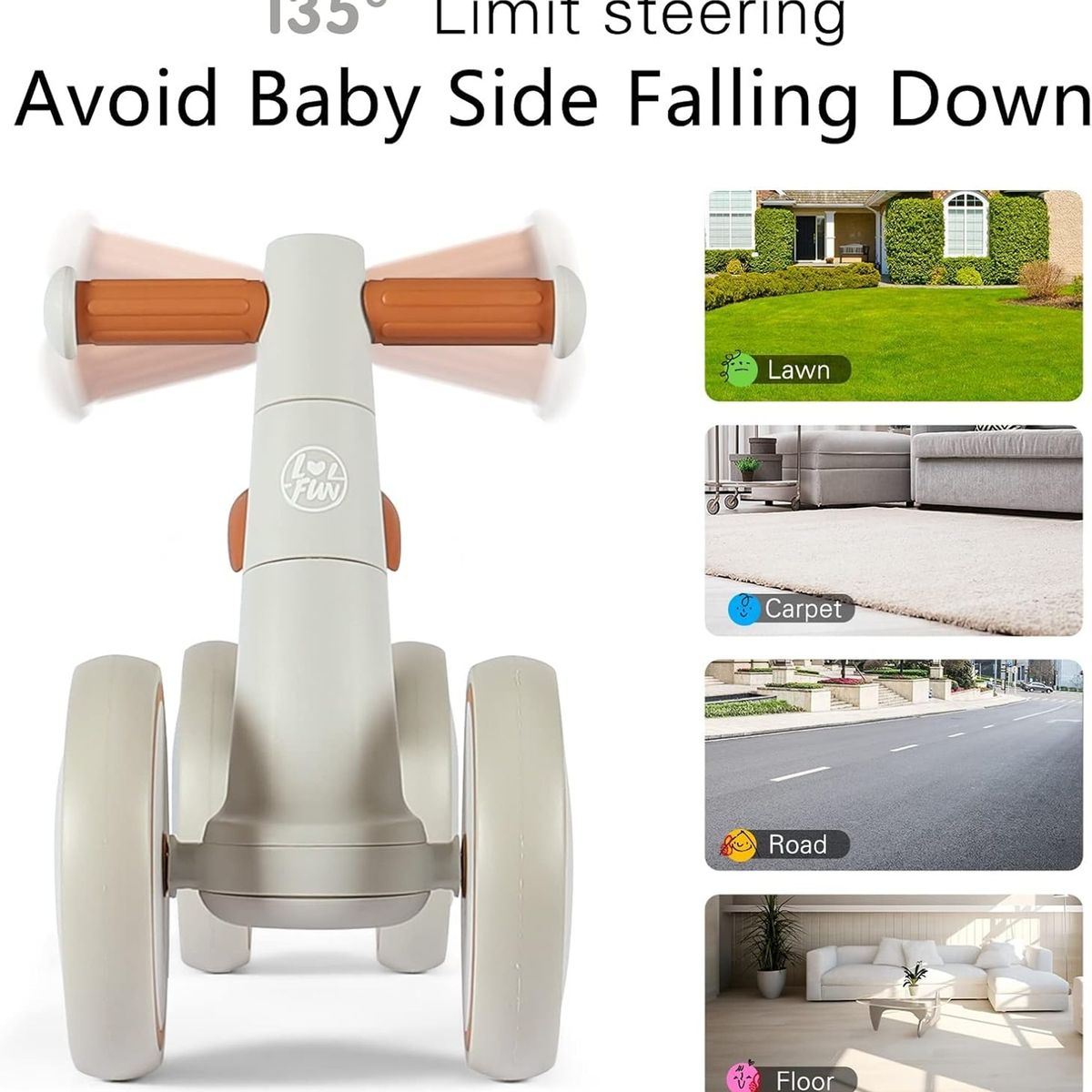 GENERICO - Triciclo Juguete Para Niños Equilibrio De Aprendizaje