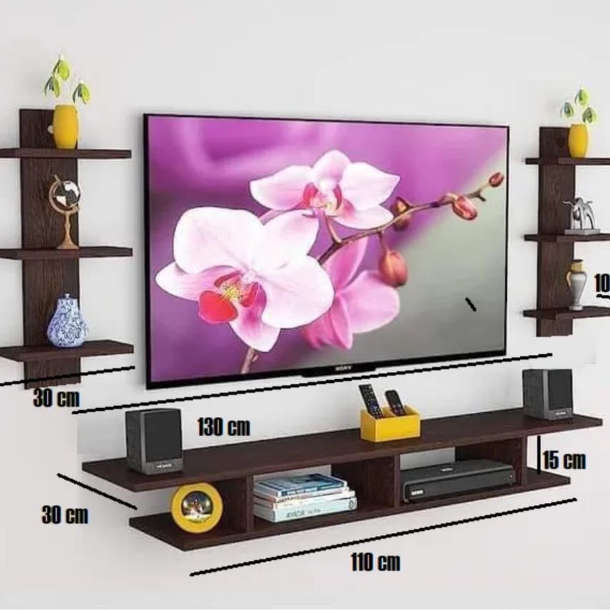 GENERICO - Repisa flotante mueble para TV GP