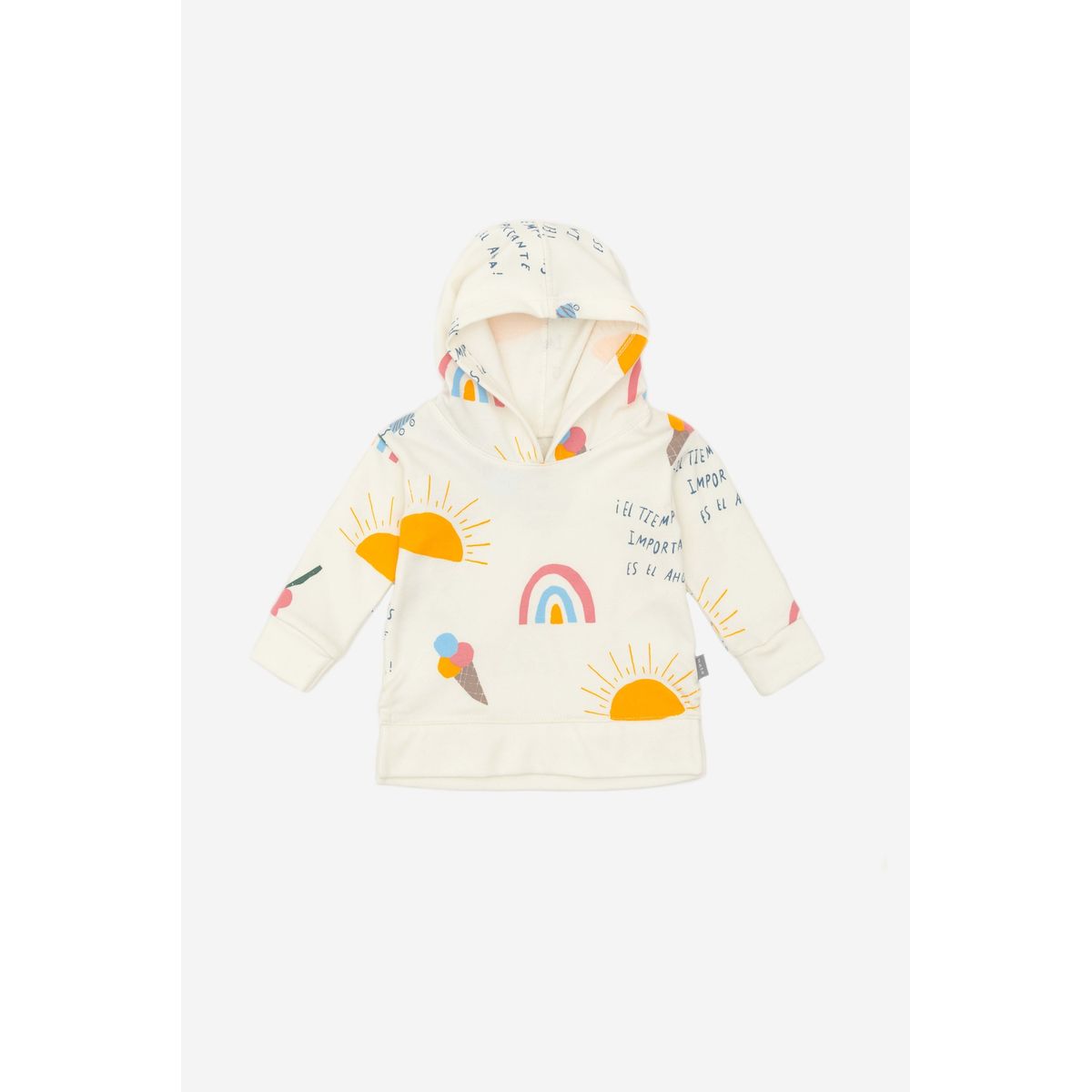 NATO - Hoodie para bebé con estampado en helados y frases de la colección Magia de Ser marca Nato