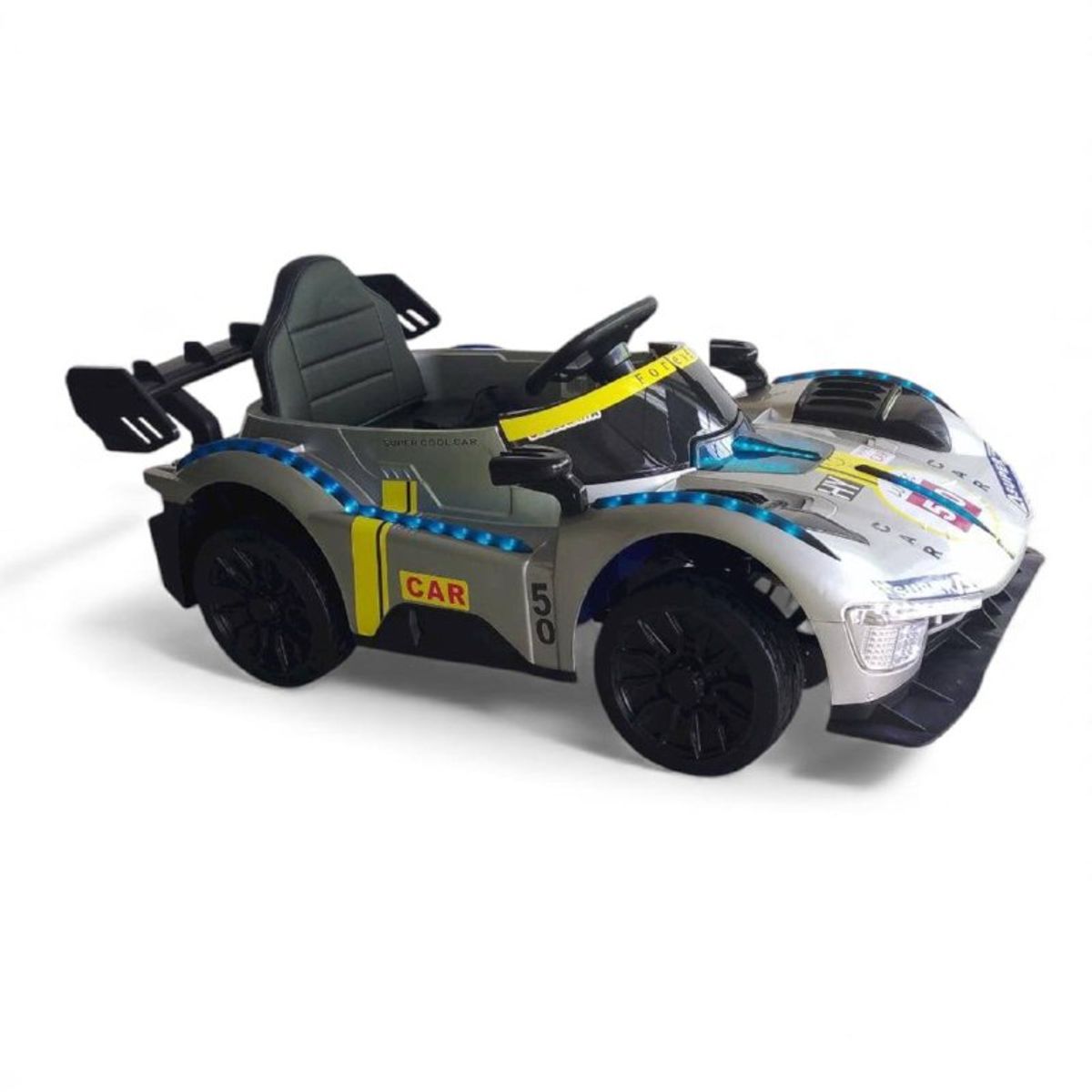 BRITOCHET - REF 550 Carro Eléctrico Niño Deportivo Montable Recargable Ll/Caucho 1 a 6 Años