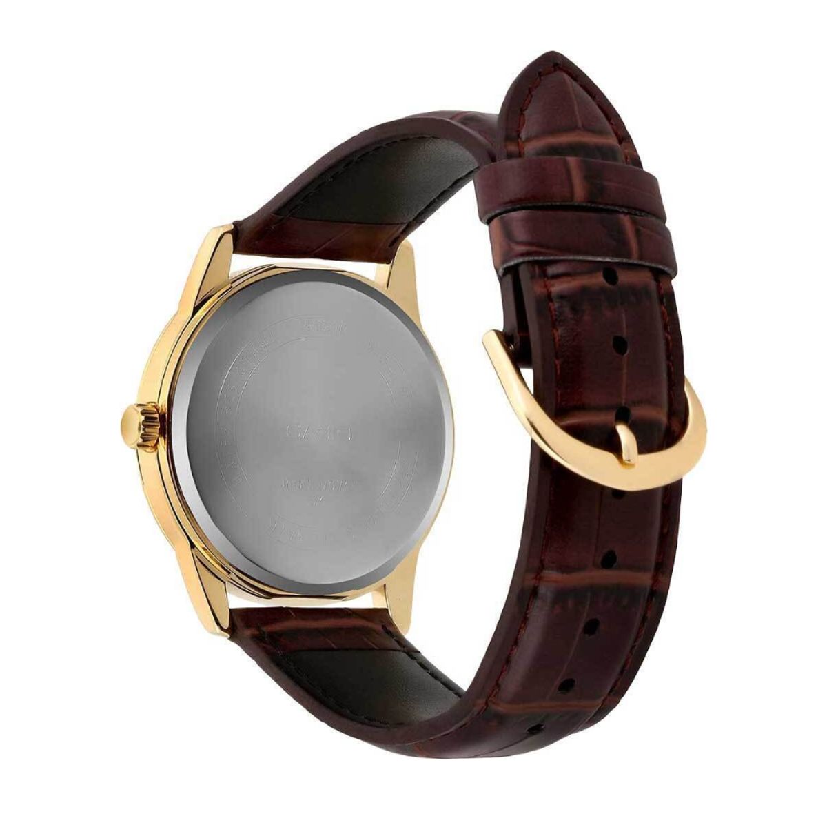 CASIO - Reloj Casio Para Caballero MTP-V001GL-1B Clasico En Cuero Marron