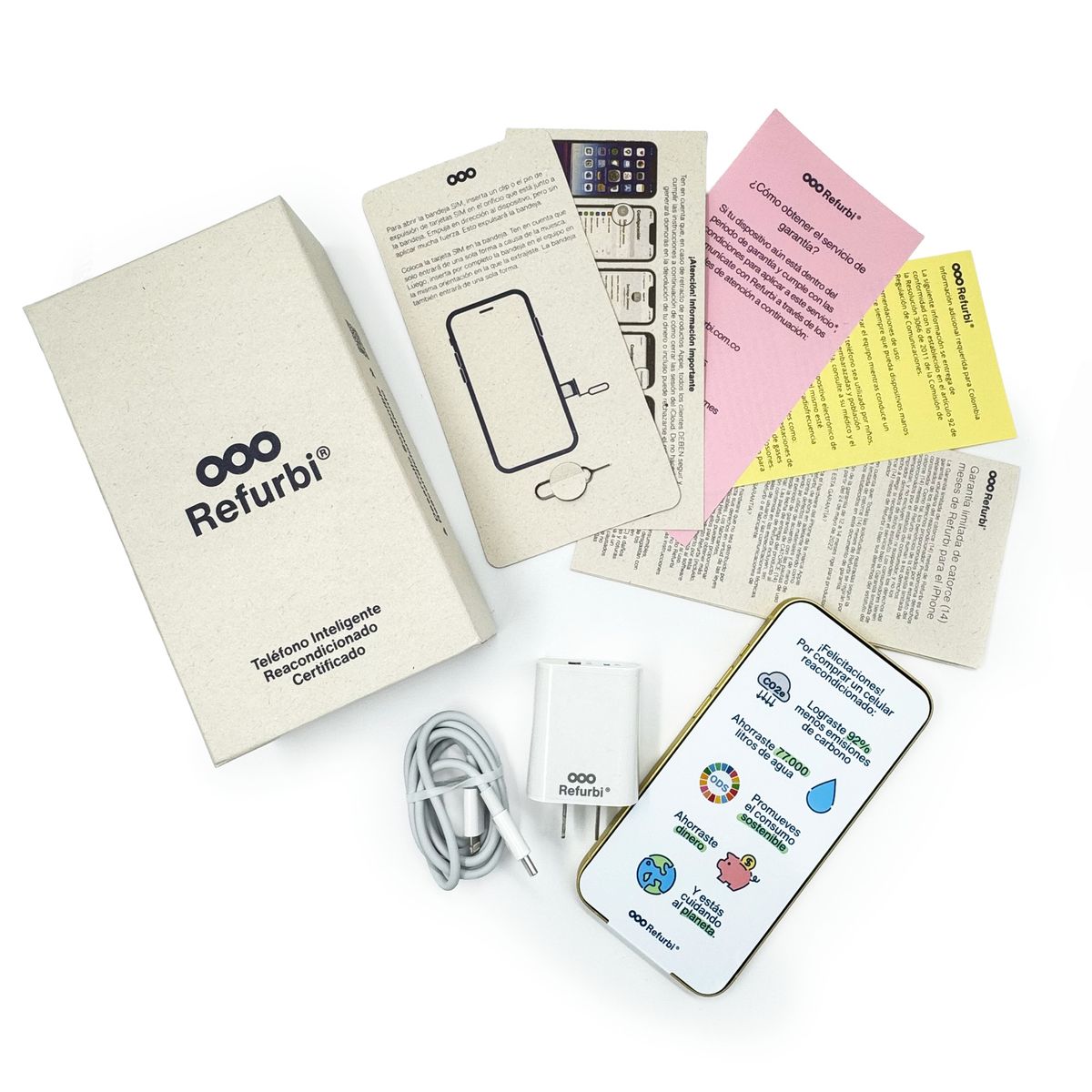 APPLE - Celular iPhone 13 256 GB 5G Negro Reacondicionado + Panel Solar