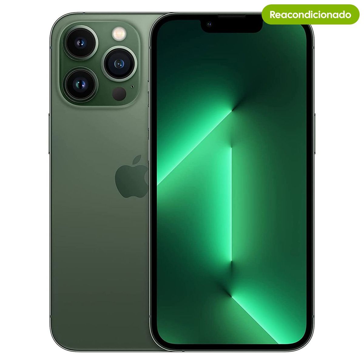 APPLE - Celular iPhone 13 Pro Max 128 GB 5G Verde Reacondicionado + Garantía extendida + Panel Solar