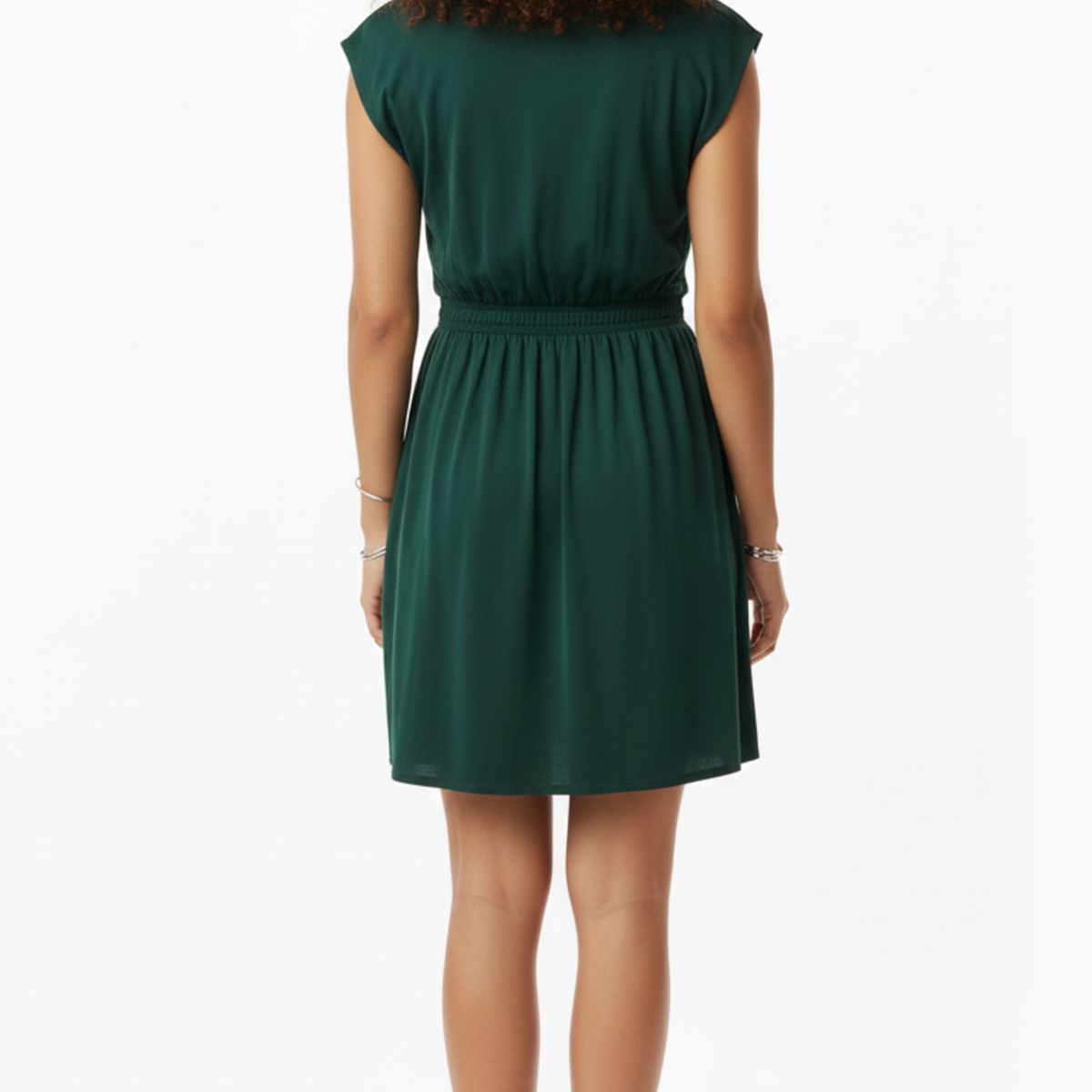 BELIFE - Vestido corto verde para mujer