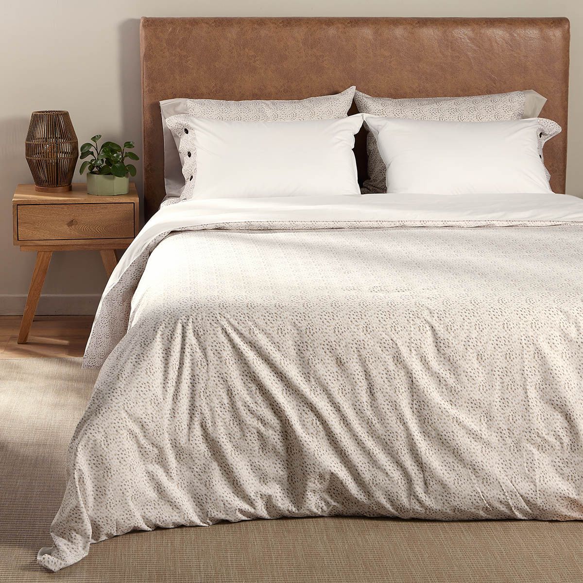 DISTRIHOGAR - Cover Duvet 100% Algodón Orgánico Naturale Queen