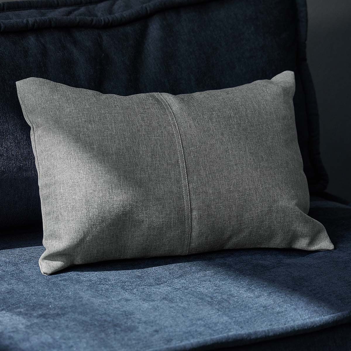 DISTRIHOGAR - Cojín Oxford Gris 35 x 50 cm