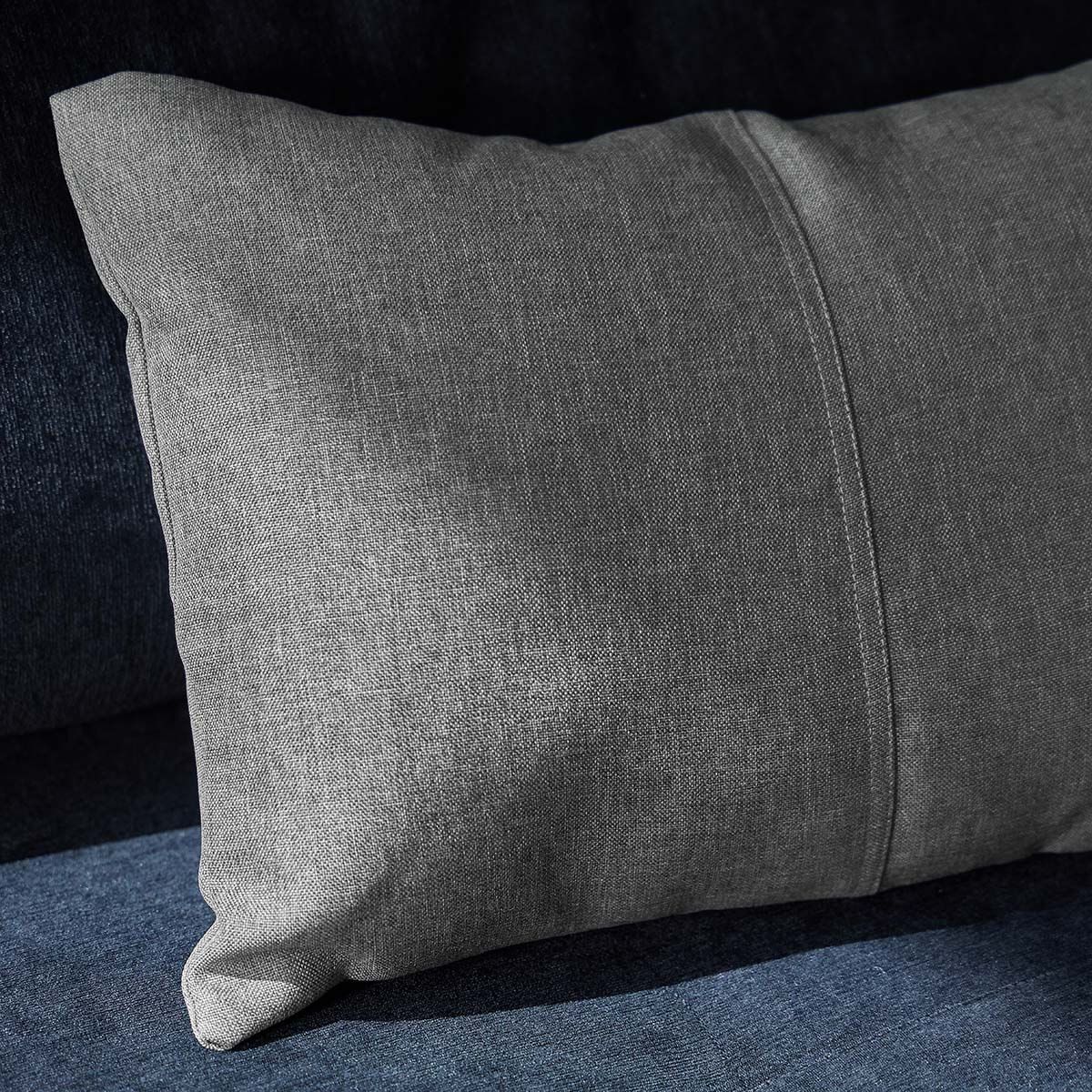 DISTRIHOGAR - Cojín Oxford Gris 35 x 50 cm