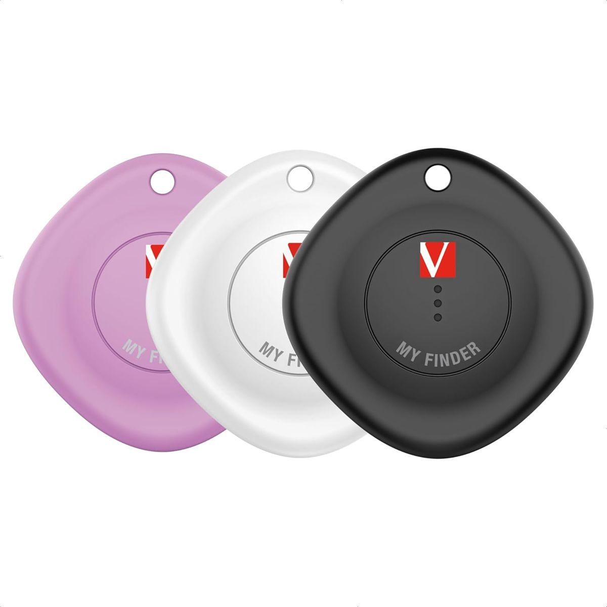 VERBATIM - Localizador 3 Pack Bluetooth Verbatim My Finder Funciona con la Aplicación Find My de Apple