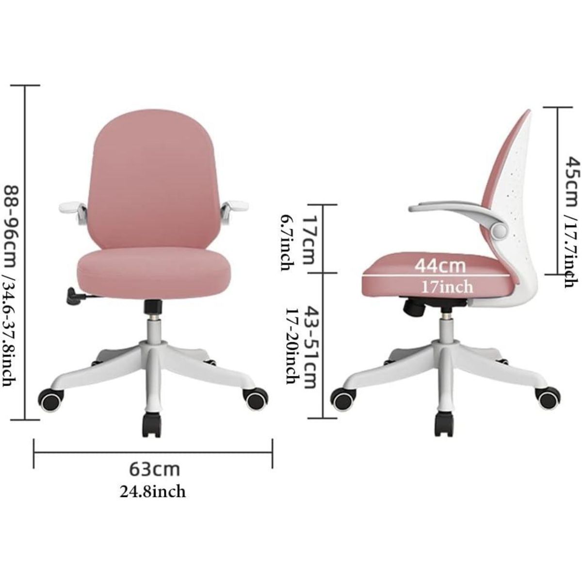 GENERICO - SILLA DE OFICINA PARA NIÑOS OF004 PALO ROSA