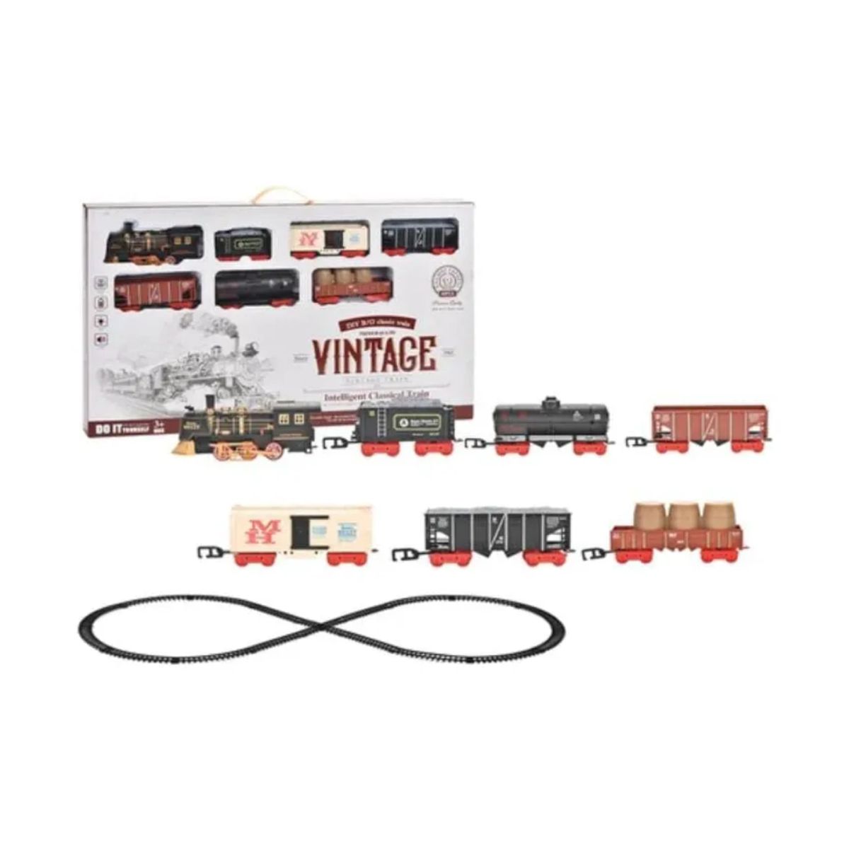 GENERICO - Tren Decorativo Para Navidad Con Luces Y Sonidos 7 vagones