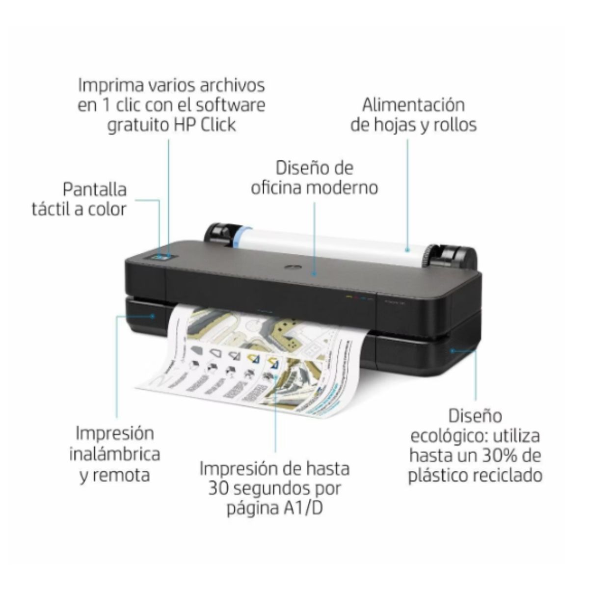 HP - Impresora HP DesignJet T250 de 24”