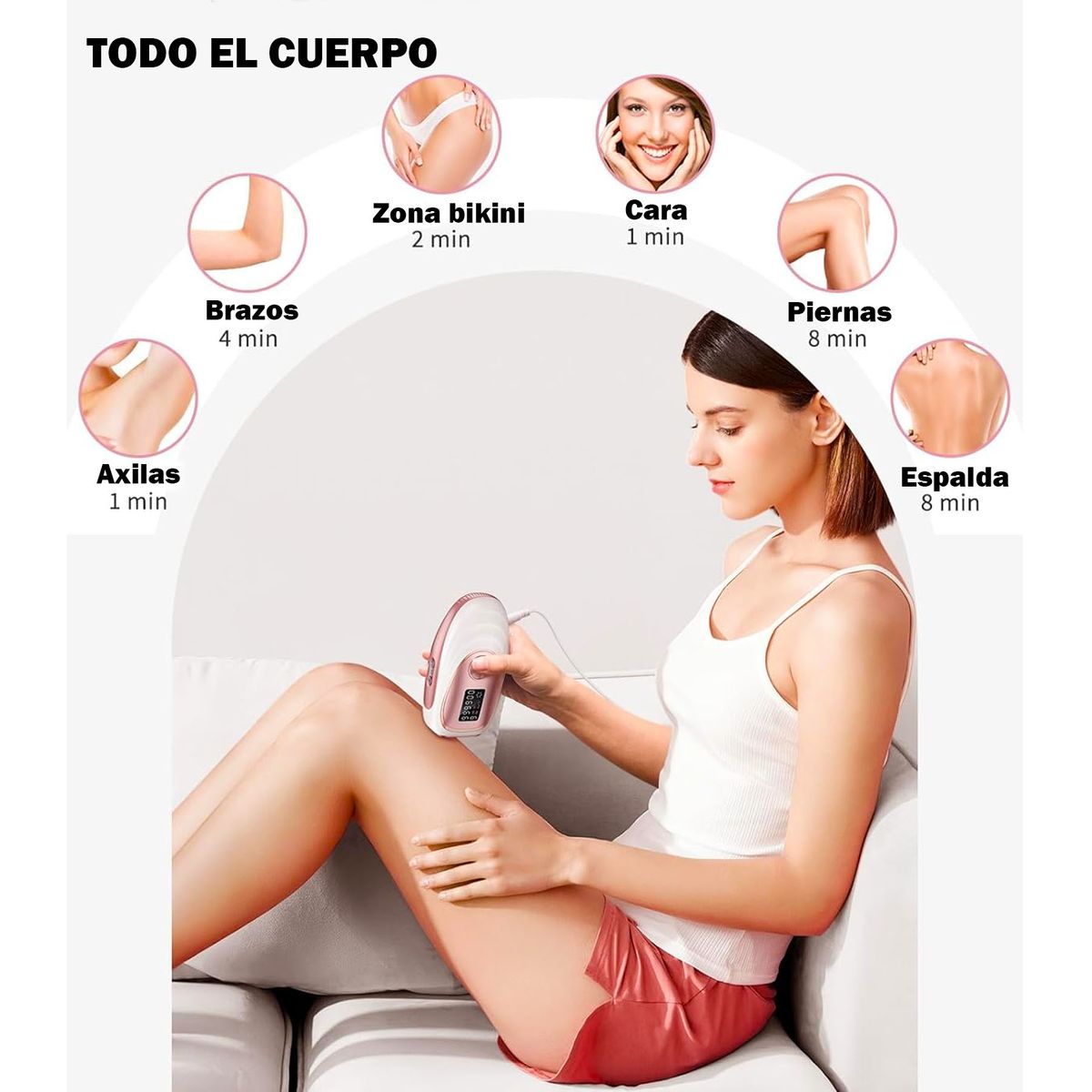 ONE PIXEL - Depiladora Laser Eléctrica IPL Permanente Profesional Reducción y Enfriamiento