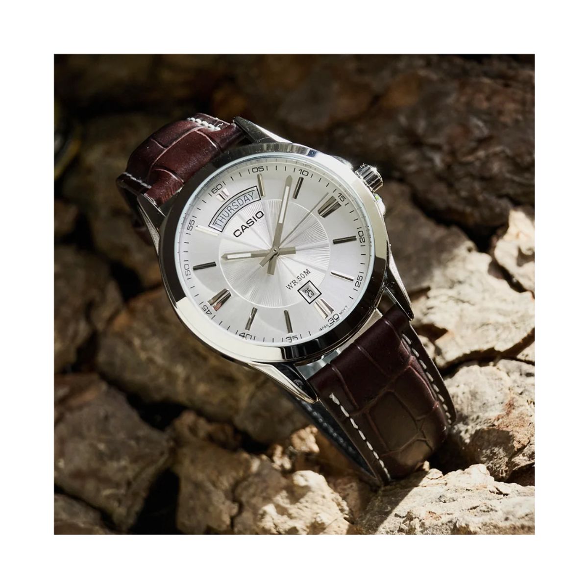 CASIO - Reloj Casio MTP-1381L-7A Clasico Marron Hombre