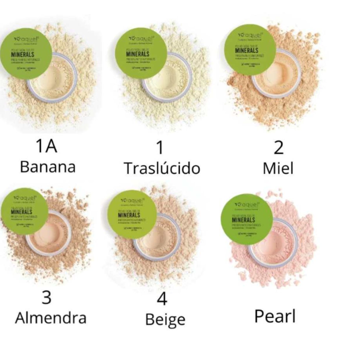COSMETICOS RAQUEL - Polvo suelto Tono 01 traslucido Minerals Raquel