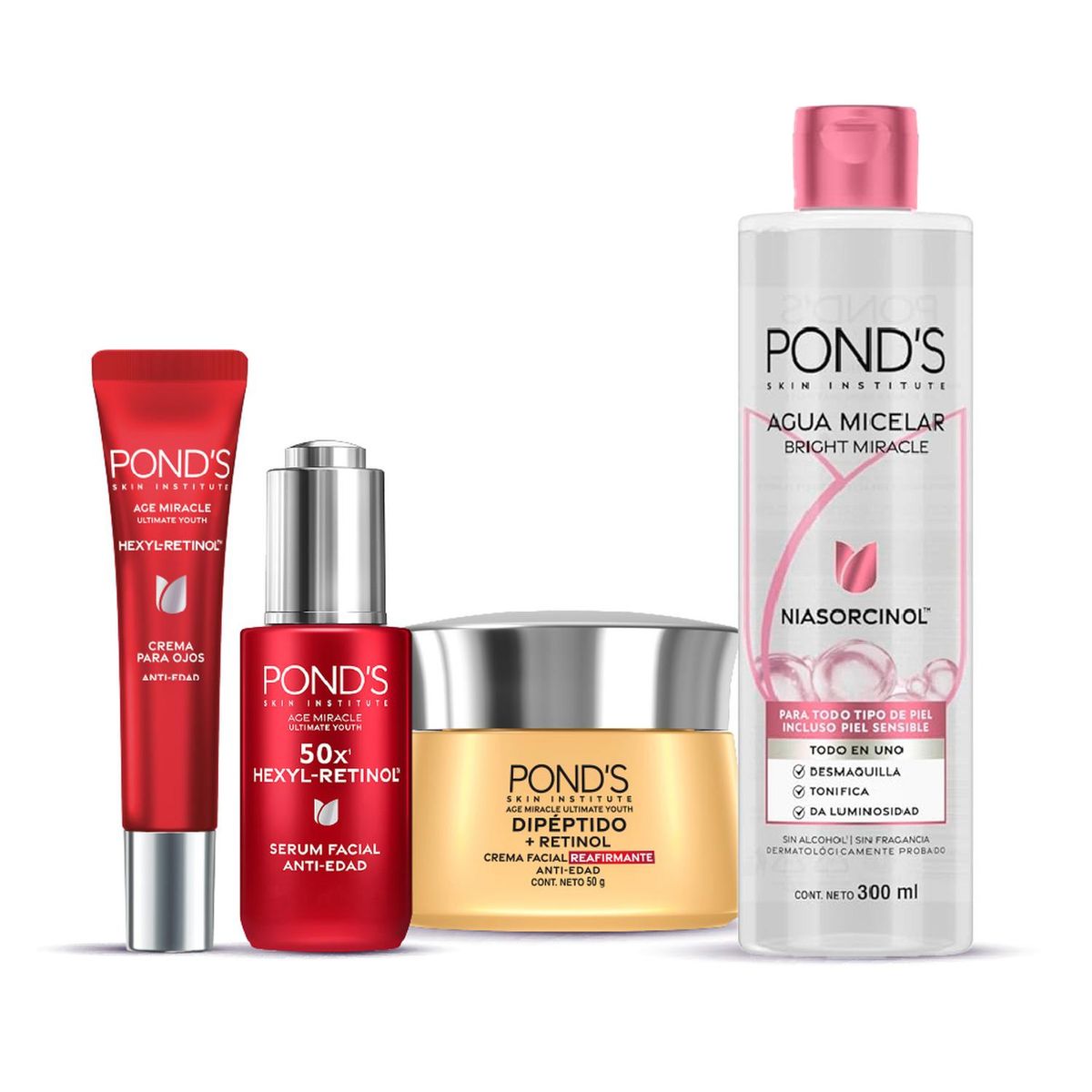 PONDS - Rutina Antiedad Facial Mujer >55 años