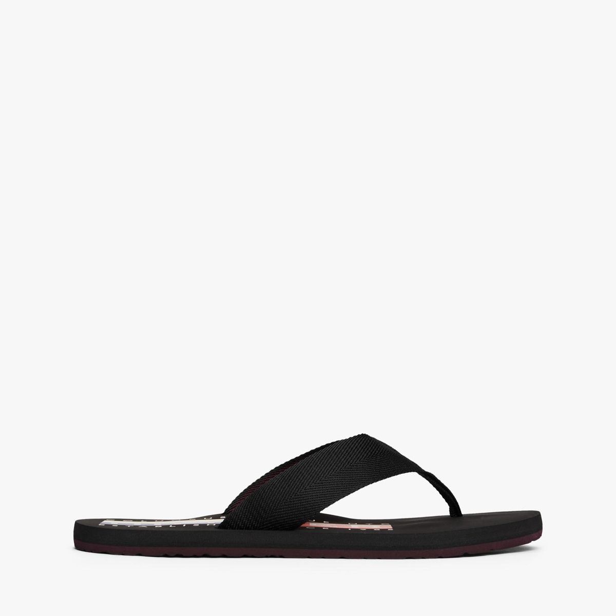 TOMMY HILFIGER - Sandalias negro con tiras de tejido trenzado Tommy Hilfiger