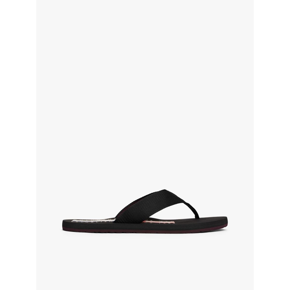TOMMY HILFIGER - Sandalias negro con tiras de tejido trenzado Tommy Hilfiger