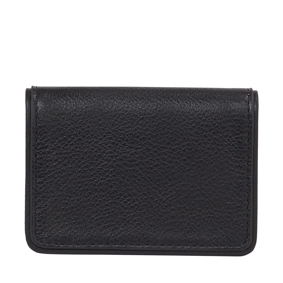 TOMMY HILFIGER - Tarjetero negro de cuero con compartimiento principal Tommy Hilfiger