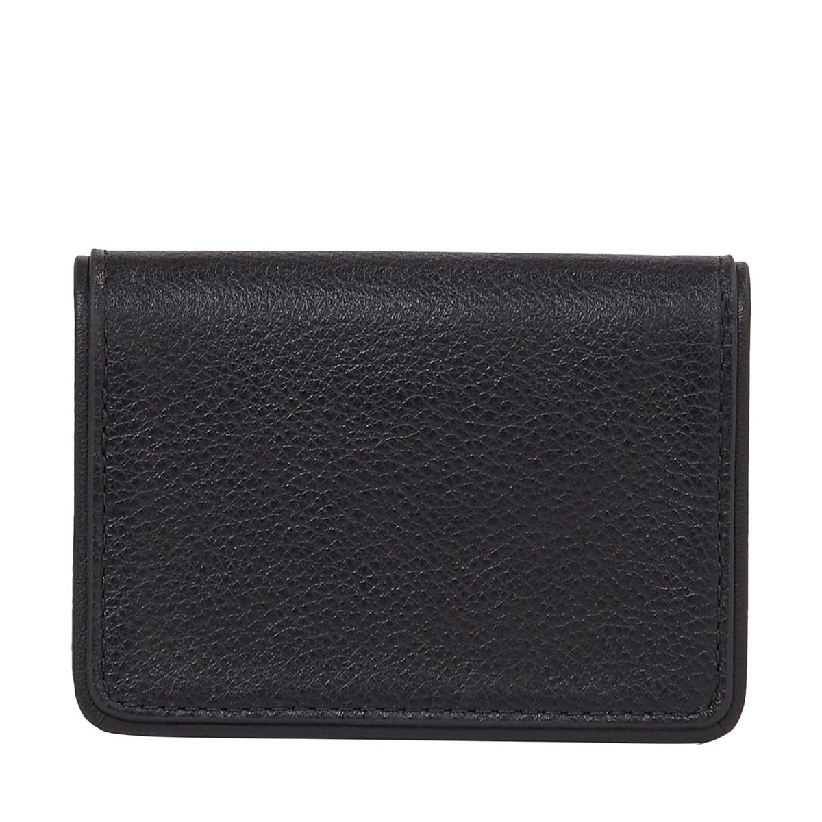 TOMMY HILFIGER - Tarjetero negro de cuero con compartimiento principal Tommy Hilfiger