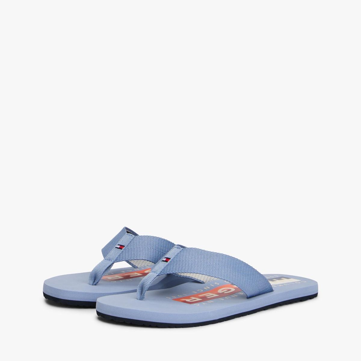 TOMMY HILFIGER - Sandalias azul con tiras de tejido trenzado Tommy Hilfiger