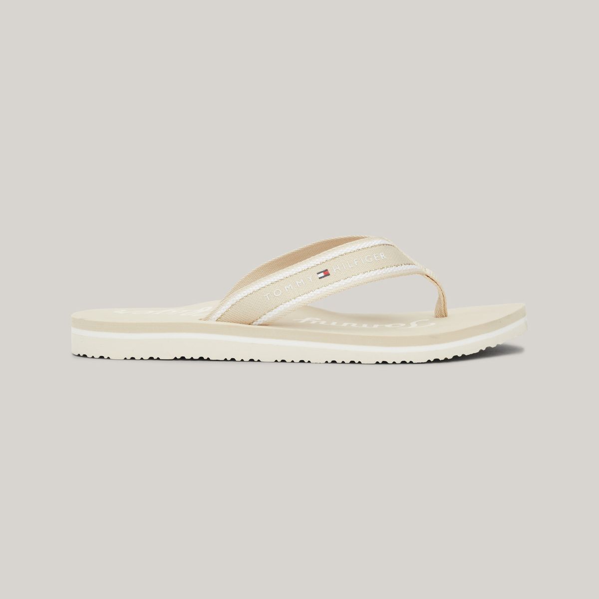 TOMMY HILFIGER - Sandalias beige con logo gráfico Tommy Hilfiger