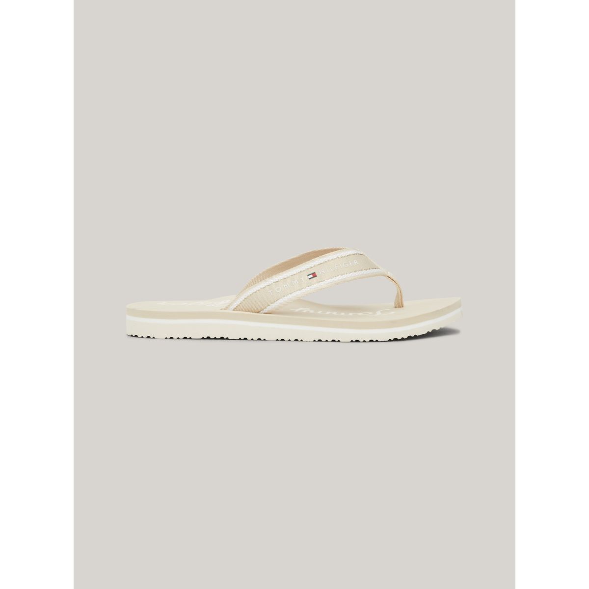 TOMMY HILFIGER - Sandalias beige con logo gráfico Tommy Hilfiger