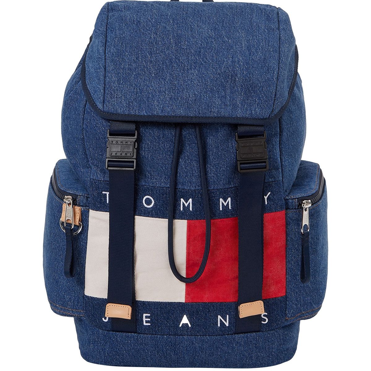 TOMMY HILFIGER - Morral azul de tejido denim Tommy Hilfiger