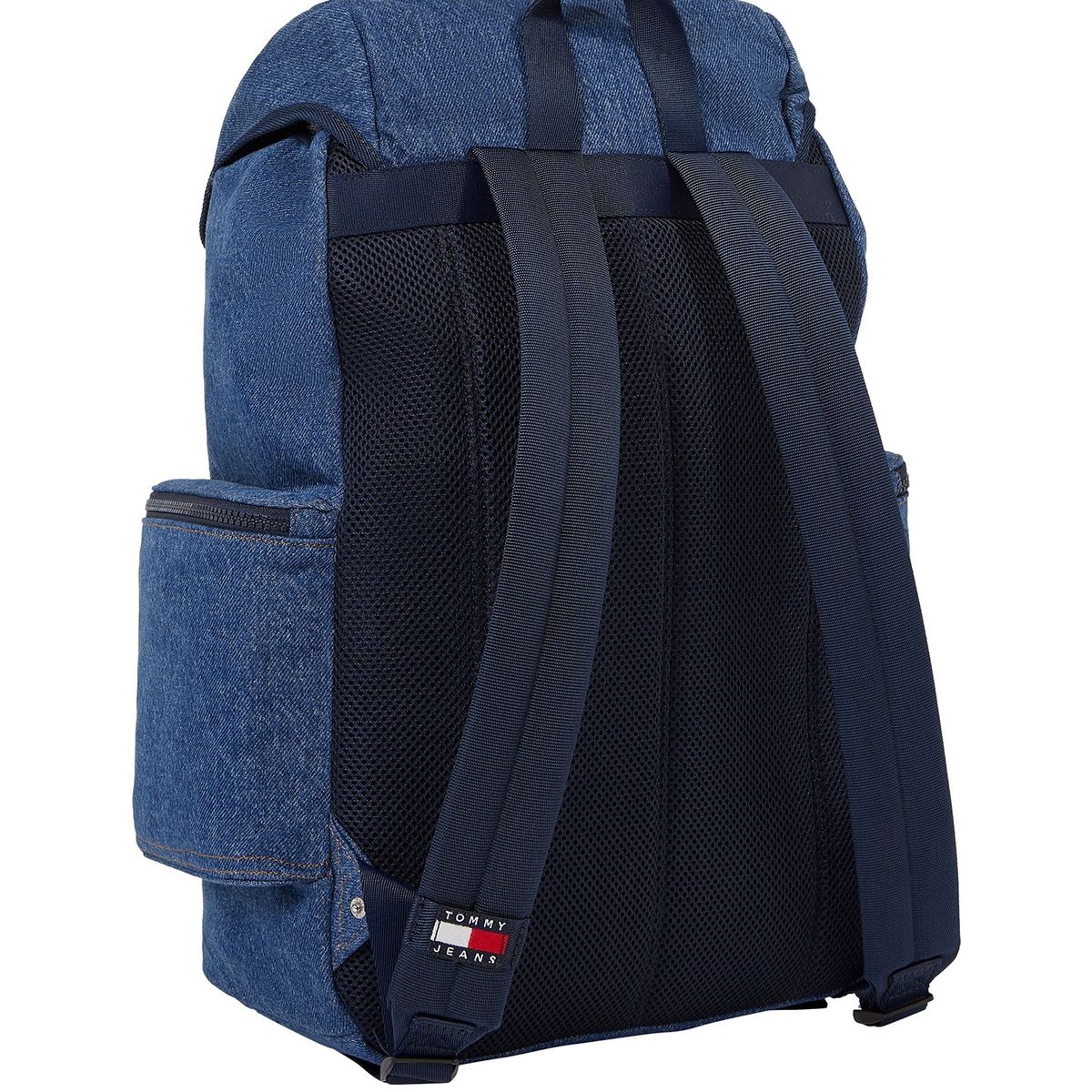 TOMMY HILFIGER - Morral azul de tejido denim Tommy Hilfiger