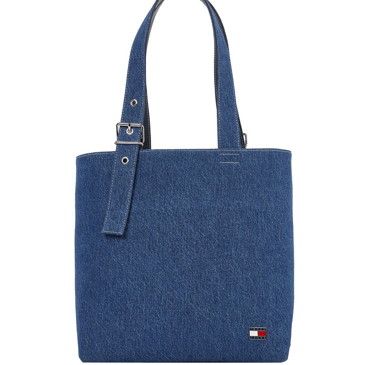 TOMMY HILFIGER - Bolso azul tote denim Tommy Hilfiger