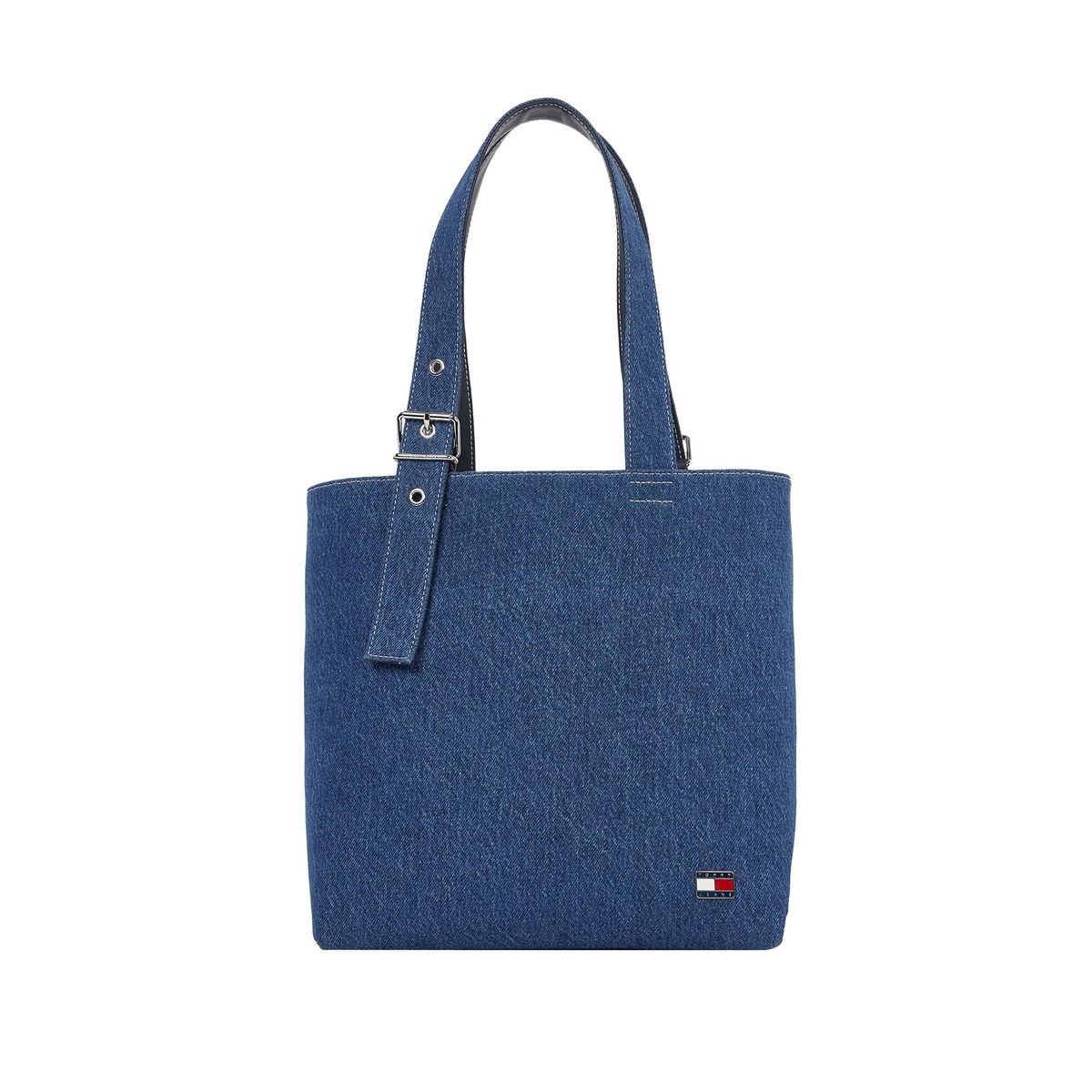 TOMMY HILFIGER - Bolso azul tote denim Tommy Hilfiger