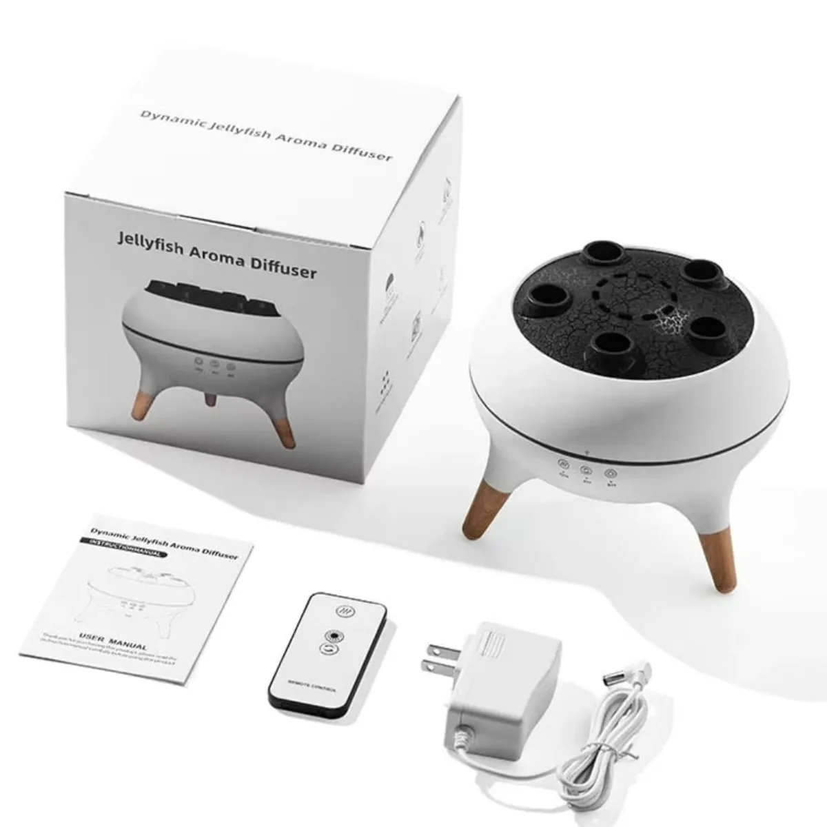 GENERICO - Humidificador Difusor Ultrasónico Medusa 6 En 1 Silencioso