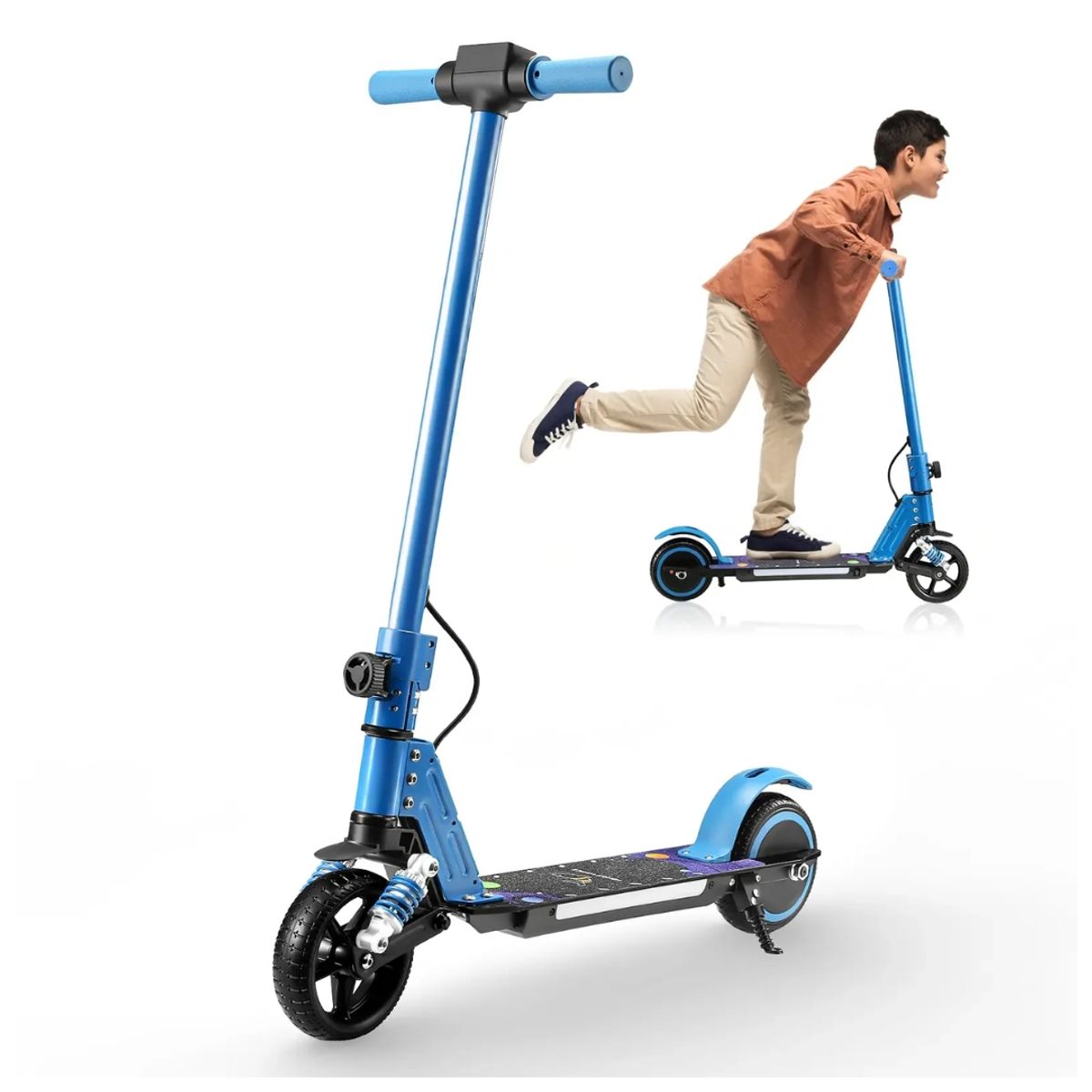 AMERICAN GENERICS - Scooter Eléctrica Plegable Para Niños Y Adolescentes Epower