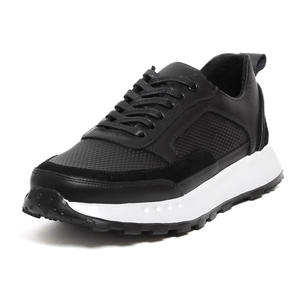 VILLABONR - Tenis Cuero Negro VillabonR VTS-8042