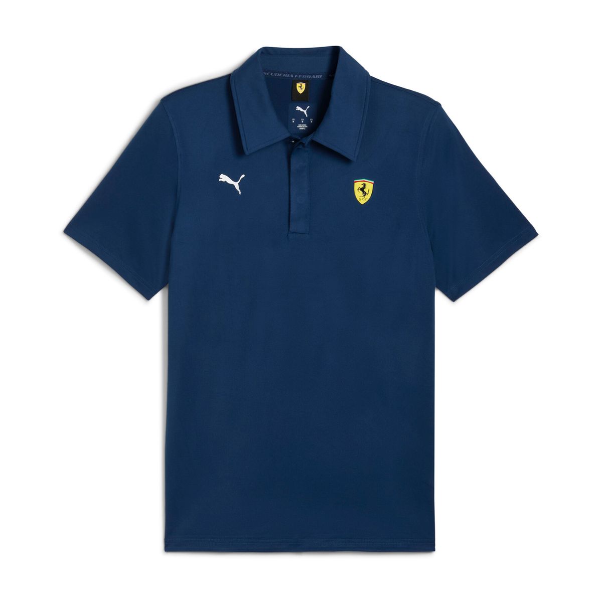 PUMA - Camisa Tipo Polo Puma Original Ferrari Cloudspun Azul Hombre