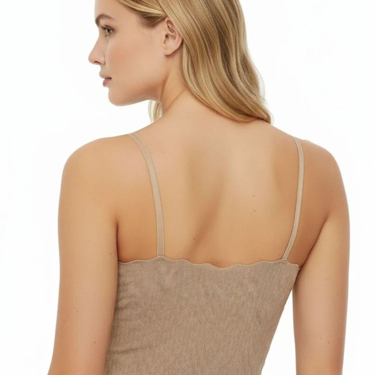 LILI PINK - Top individual con copa y tecnologia corte láse en encaje