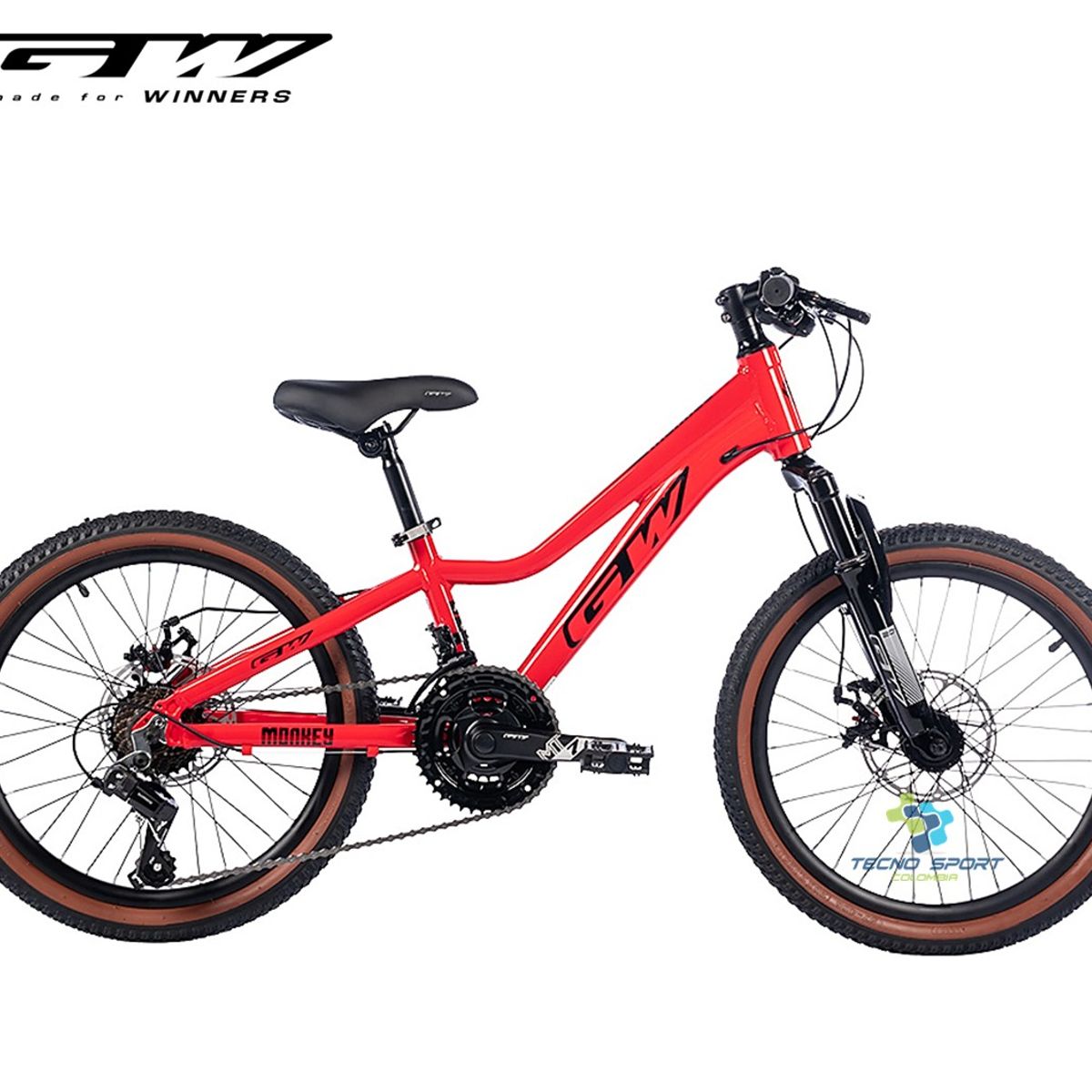 GW - Bicicleta Niño Niña Rin 20 Gw Monkey Mtb Accesorios
