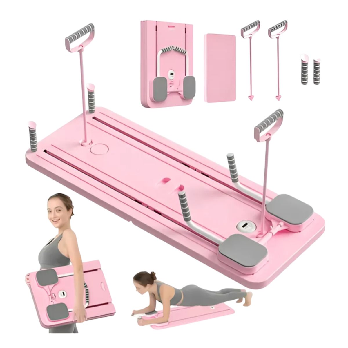 GENERICO - Tabla De Pilates Ejercicios Multifuncional Plegable Portatil