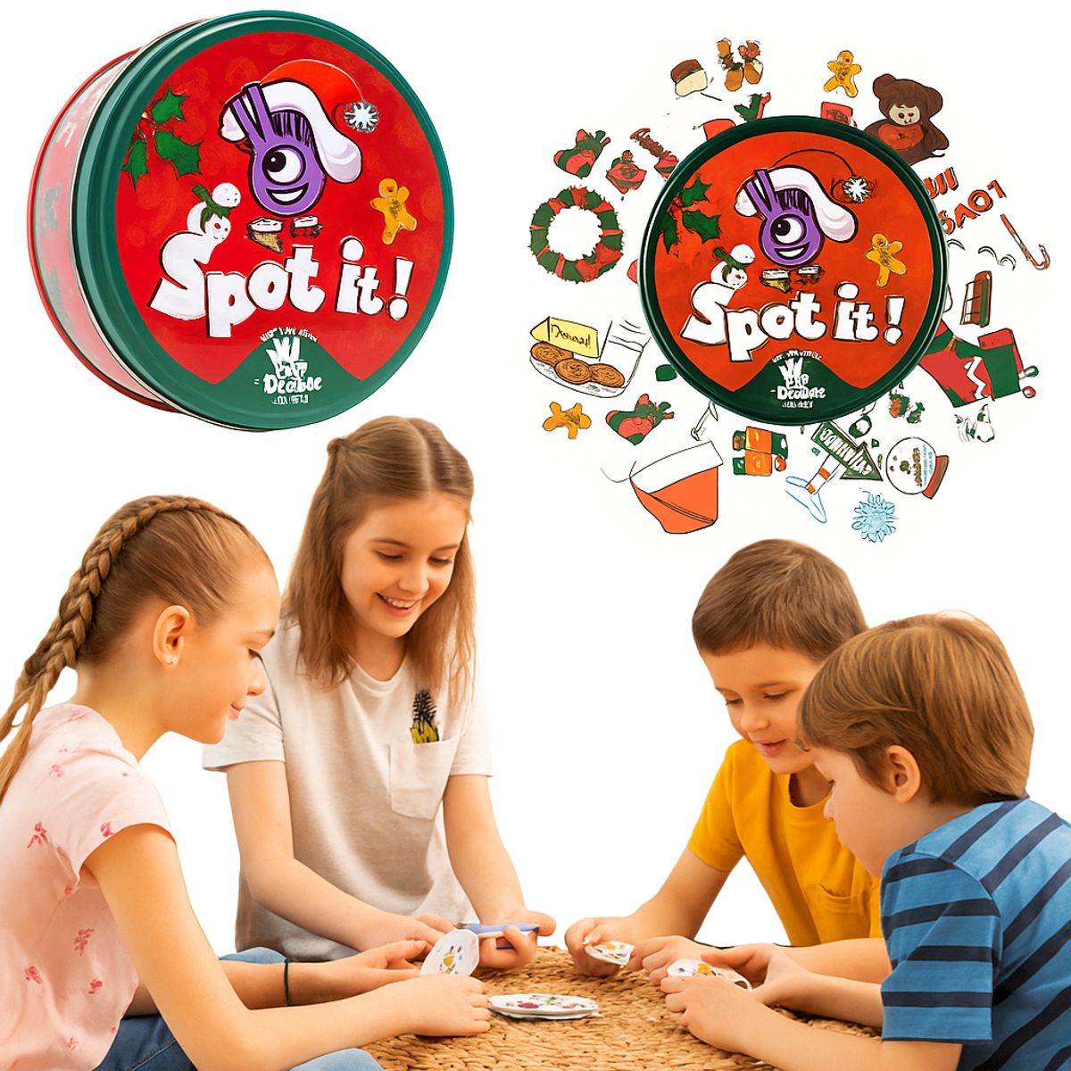 ASMODEE - Spot It Navidad Diciembre Edición Especial