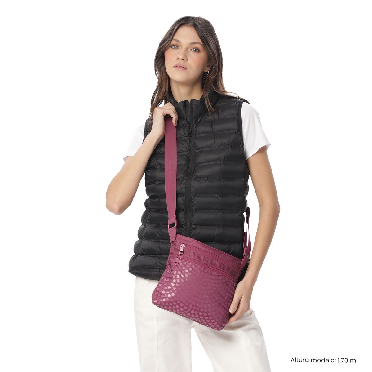 TOTTO - Bolso Cartera Gerona Mujer Con Correa Ajustable Rosado Totto