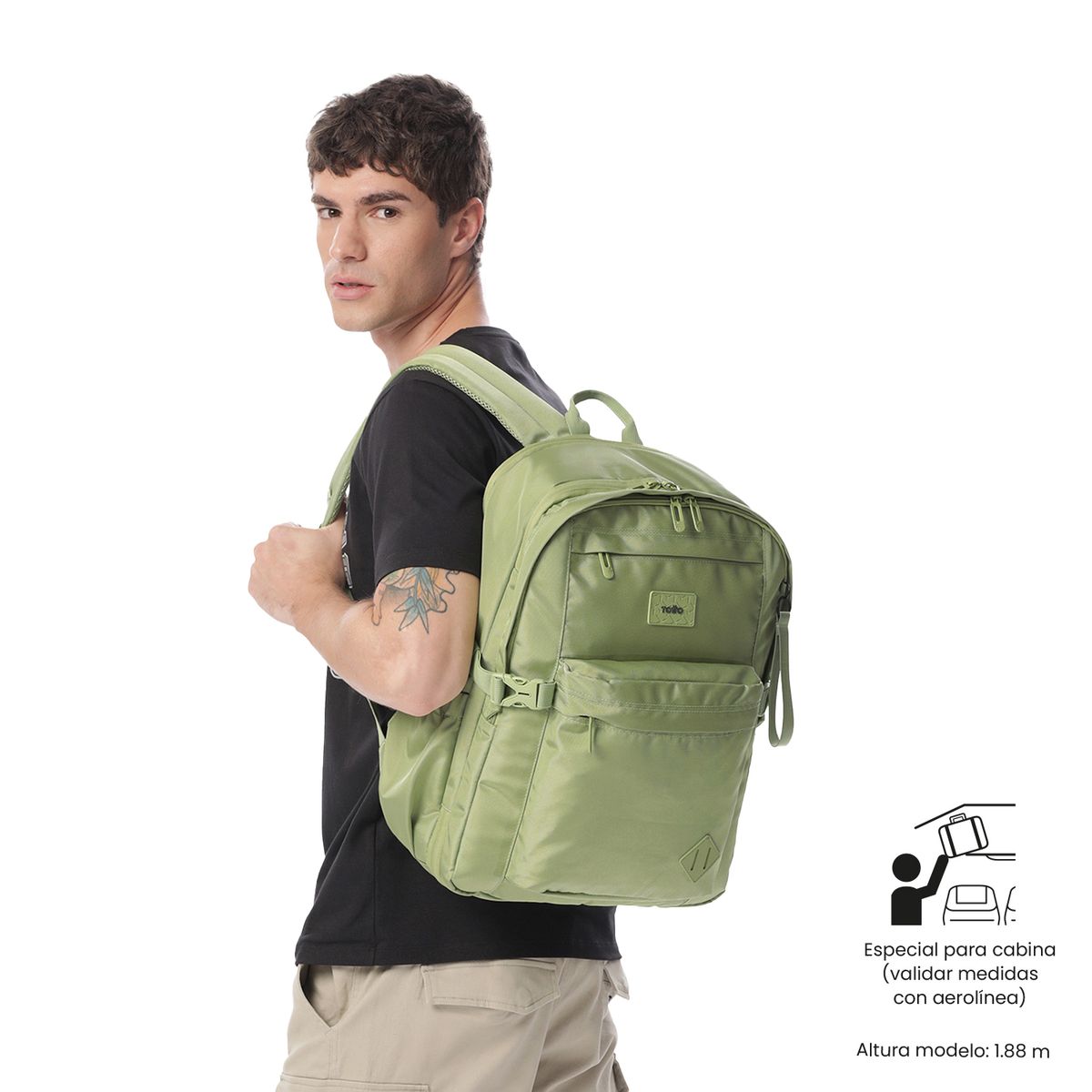 TOTTO - Morral de Articulo Personal Easy Verde Para Hombre Totto
