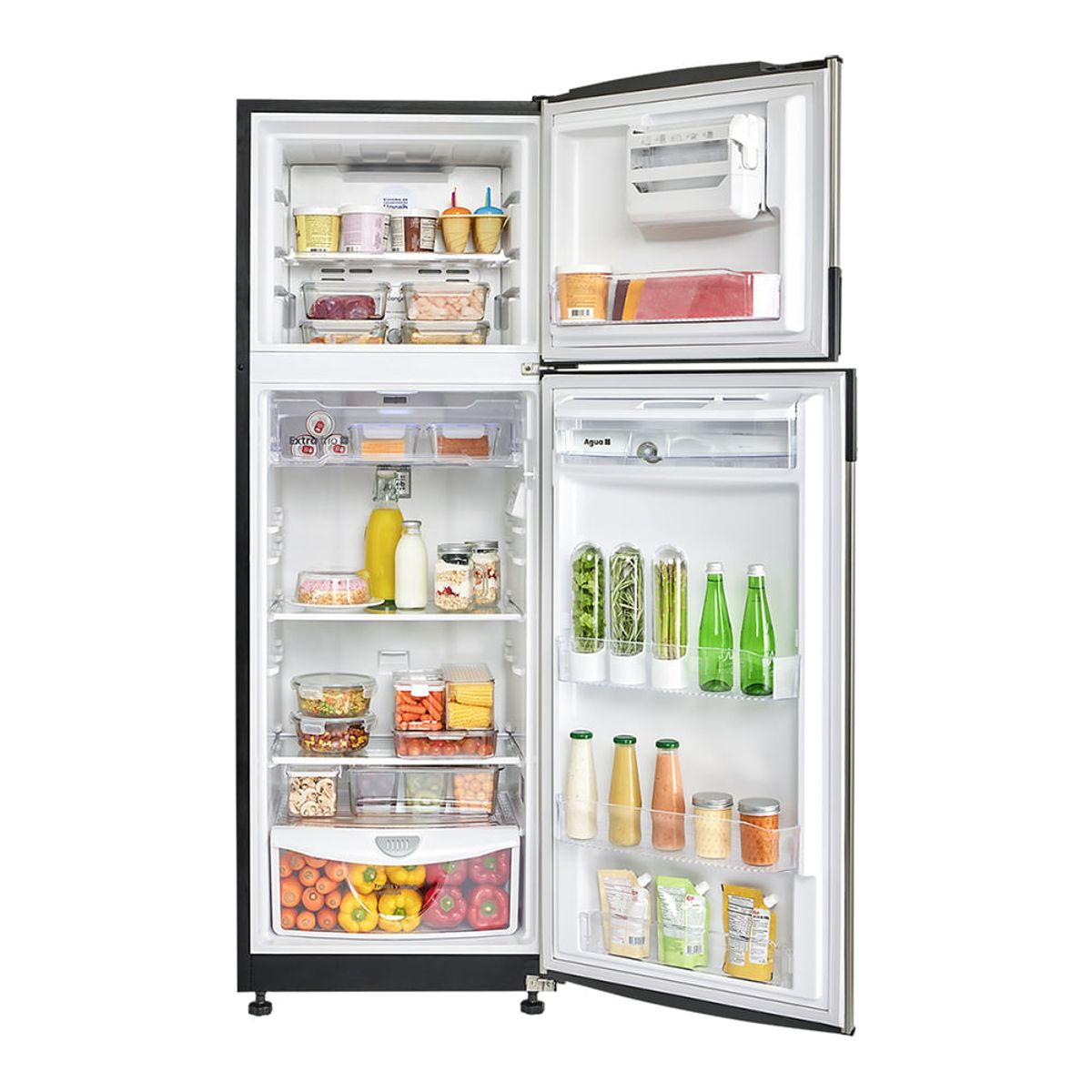 HACEB - Nevera Haceb No Frost 271 Litros Inverter Manija Integrada Inox