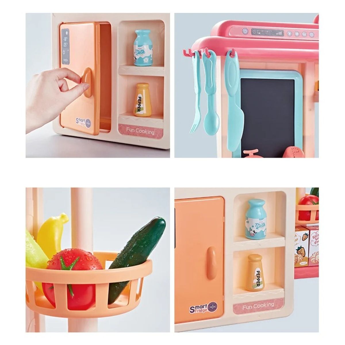 GENERICO - Set Cocina Juguete  Con Luz Sonido Y Heladera