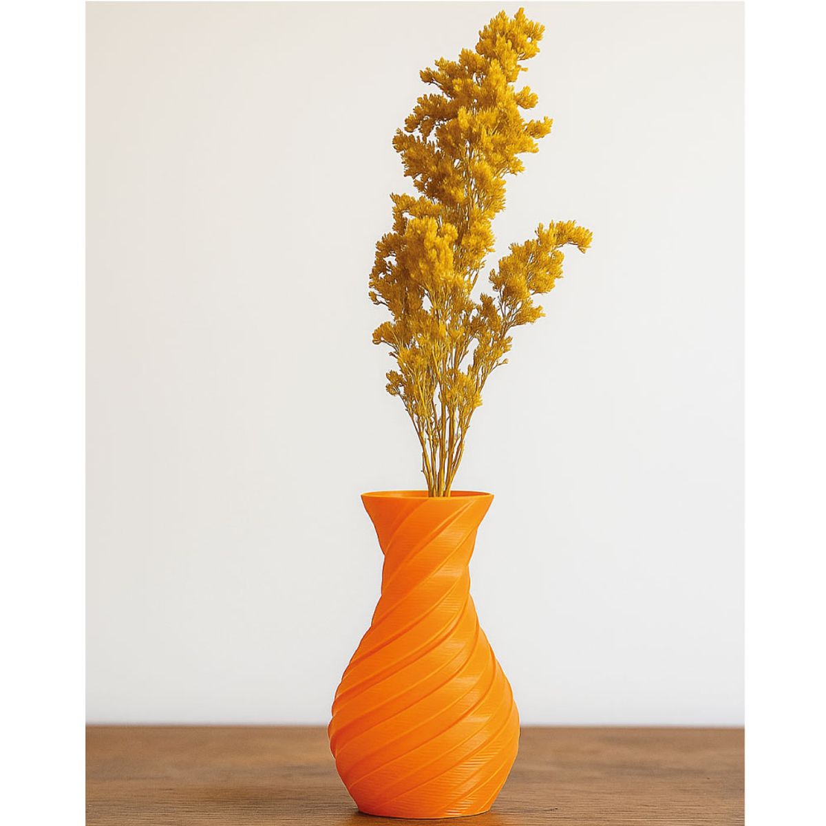 GENERICO - Florero Decorativo En Espiral Impreso en 3D